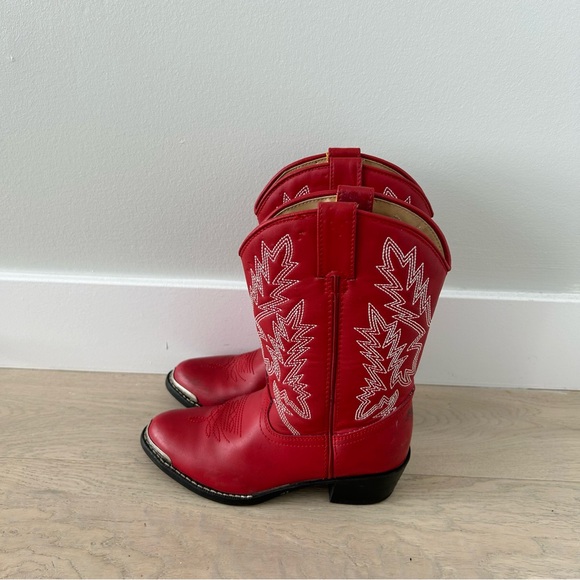 Durango Kid’s red cowboy boots size 12.5 - Picture 2 of 8